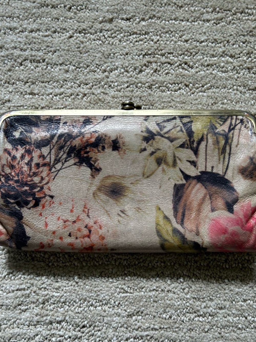 Floral Print Hobo Clutch Wallet